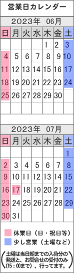 架橋ポリ管.com(ドットコム) / 営業日カレンダー　　2022/12月　-　2023/01月